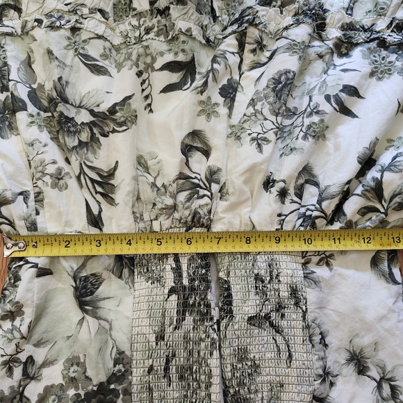 Anthropologie Green and White Spaghetti Strap Sundress - Picture 15 of 16